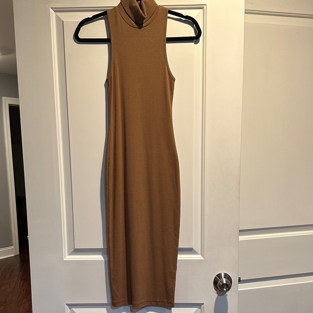 Zara Tan Midi Dress